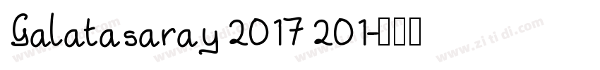 Galatasaray 2017 201字体转换